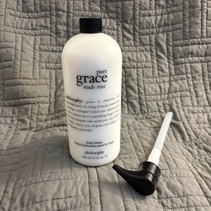 Philosophy Nude Rose Body Lotion - White Bottle with Black Text